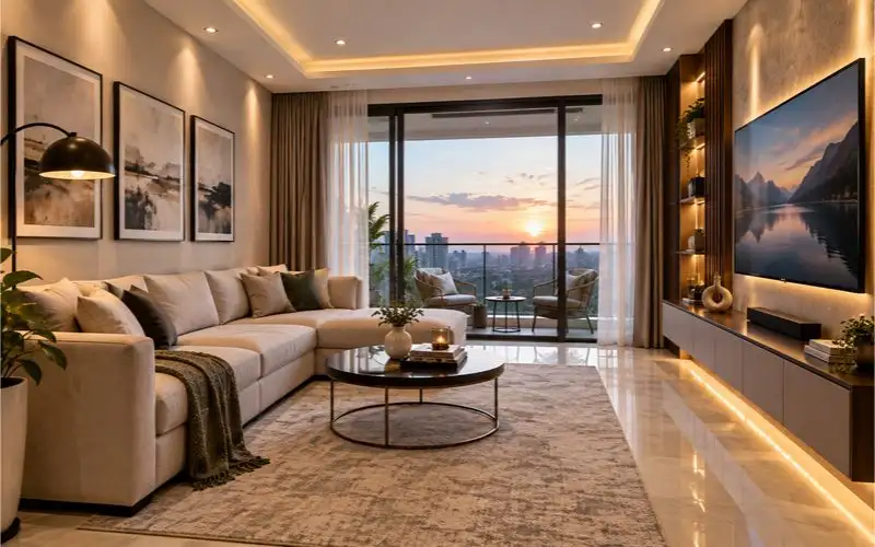 Godrej Golf Links living room
