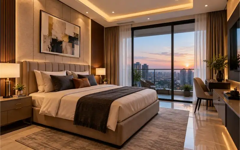 Godrej Golf Links luxury bedroom