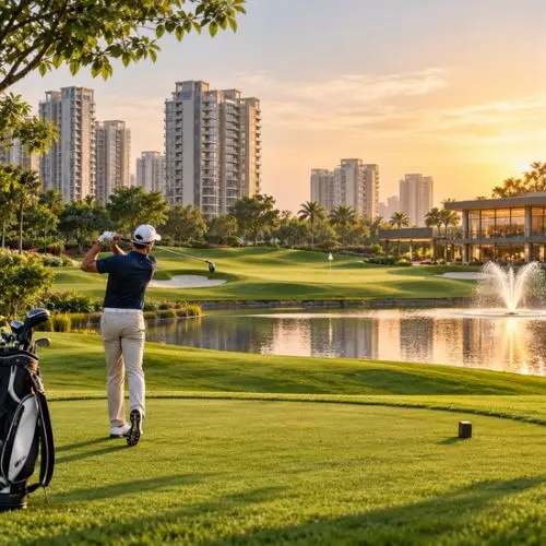9-hole golf course within Godrej Golf Links, Greater Noida