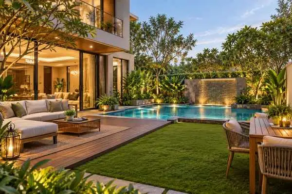 Private living space in a residential setting at Godrej Golf Links Greater Noida